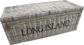 SIDANO Rieten mand met opdruk "Long Island" - maat XL