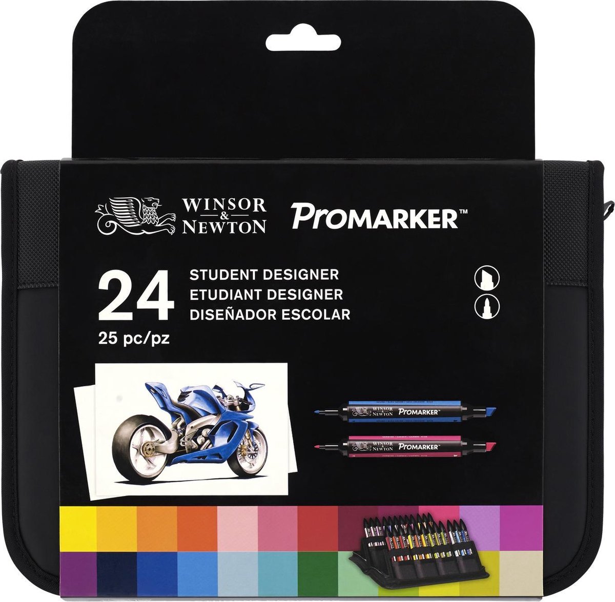 Winsor & Newton Promarker etui 24 kleuren
