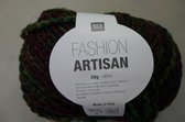 Rico Design Fashion Artisan 04 groen-hard roze. PAK MET 10 BOLLEN a 50 GRAM. KL.NUM. 179060. INCL. Gratis Digitale vinger haak en brei toerenteller