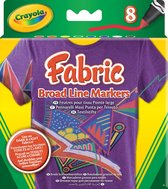 Crayola 8 Textielstiften