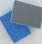 Spontex Superglans spons blauw, extra fijn. Geeft glans aan aluminium en roestvrij staal. Doos met 90 stuks, per stuk verpakt.