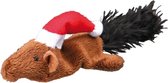 Trixie Kerst Muis en Eekhoorn Knuffel Met Catnip - Kattenspeelgoed - Bruin/Rood