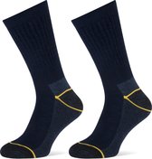 StappYellow | 6 Pack | Werksokken | Worker | Grote Maten Heren | Naadloos | Blauw | Maat 47-50