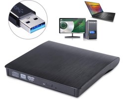 Externe DVD/CD speler laptop of computer met USB zwart | bol.com