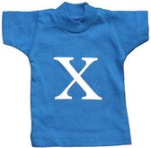 Naamslinger Lettershirts blauw X