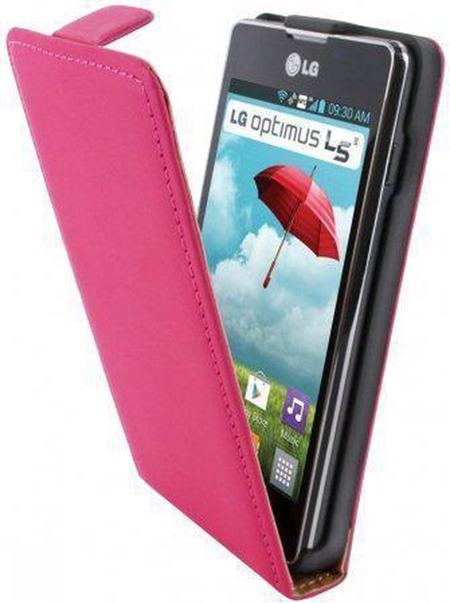 Mobiparts Premium Flip Case LG Optimus L5 II Pink