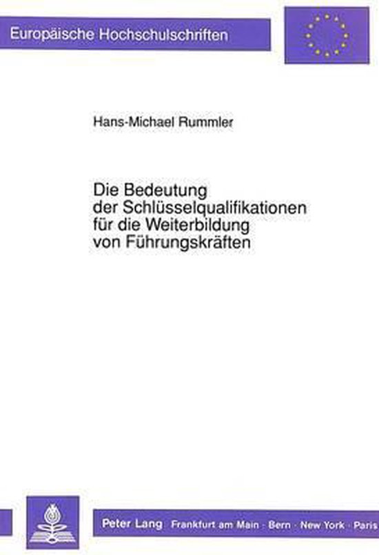 Die Bedeutung Der Schluesselqualifikationen Fuer Die Weiterb ... - cover