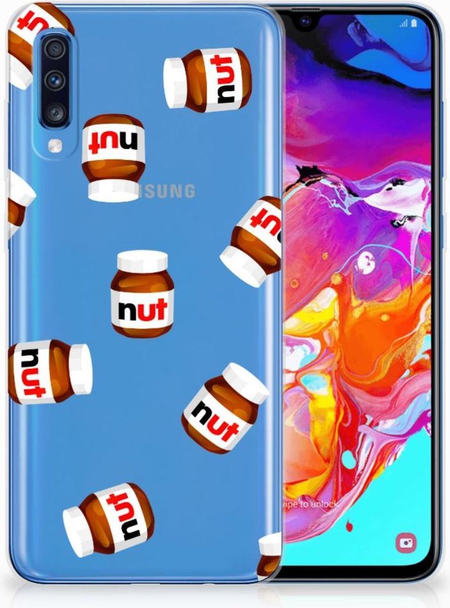 Back Cover voor Samsung Galaxy A70 Siliconen Case Nut Jar