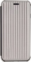 Apple iPhone XS Hoesje - Mobilize - Elegant Serie - Hard Kunststof Bookcase - Zilver - Hoesje Geschikt Voor Apple iPhone XS