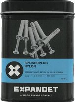 Expandet Spijkerplug Nylon 6x50mm (20st.)