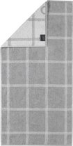 Cawo Two-Tone Karo Handdoek - Sand 50x100