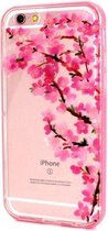 iPhone 6(S) PLUS (5.5inch) - hoes, cover, case - TPU - Cherry Blossom - Transparant