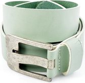 Kidzzbelts Jongenskinderriem Jeans 1297 - Mintgroen - 75 cm