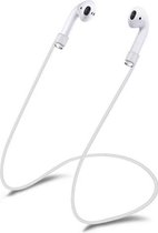 Silliconen Anti Lost Strap / koord voor Apple iPhone Airpods - Wit