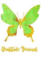 Green and Gold Butterfly Gratitude Journal
