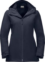 Jack Wolfskin Norrland 3In1 Outdoorjas Dames - Midnight Blue - Maat M