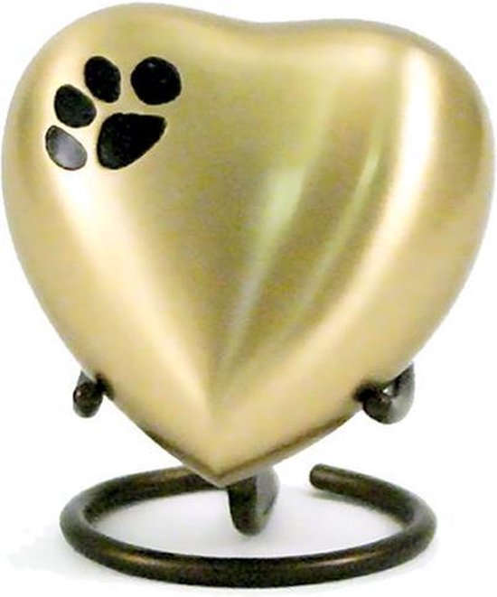 Urnencenter Classic Dieren Hartjes Urn - Urn - Urn voor as - Urn Hond - Urn Kat - Urn Deelbewaring - Mini Urn - Kunstobject