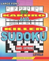 Large font. Big Kakuro and Killer Sudoku hard - extreme levels.