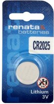 1 Stuk Renata CR2025 3v lithium knoopcel batterij