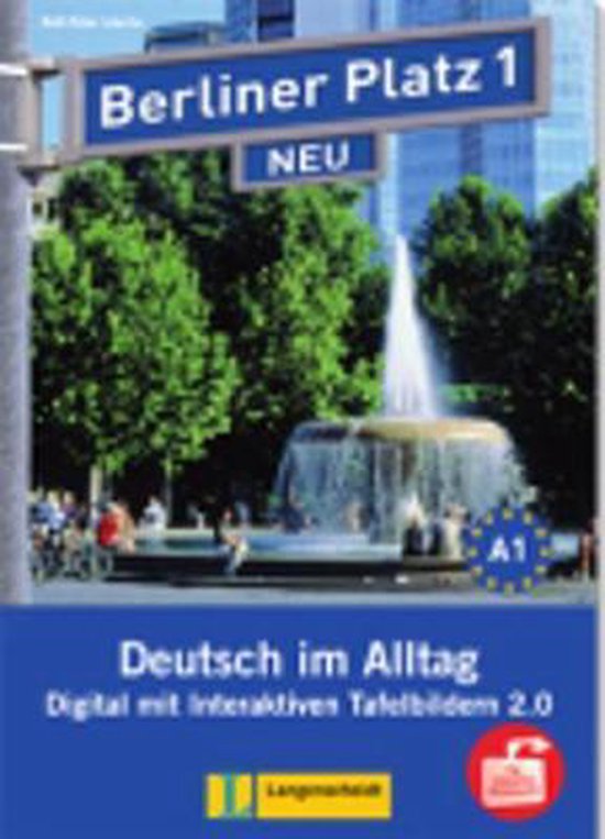 Couverture de livre avec 'Berliner Platz 1 NEU' et une fontaine.