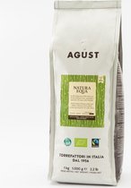 Caffè Agust Natura Equa, biologisch, fairtrade, Co2 neutrale verpakking 1000g bonen