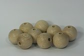 Boules en bois avec trou - 3,5 cm - 50 pcs