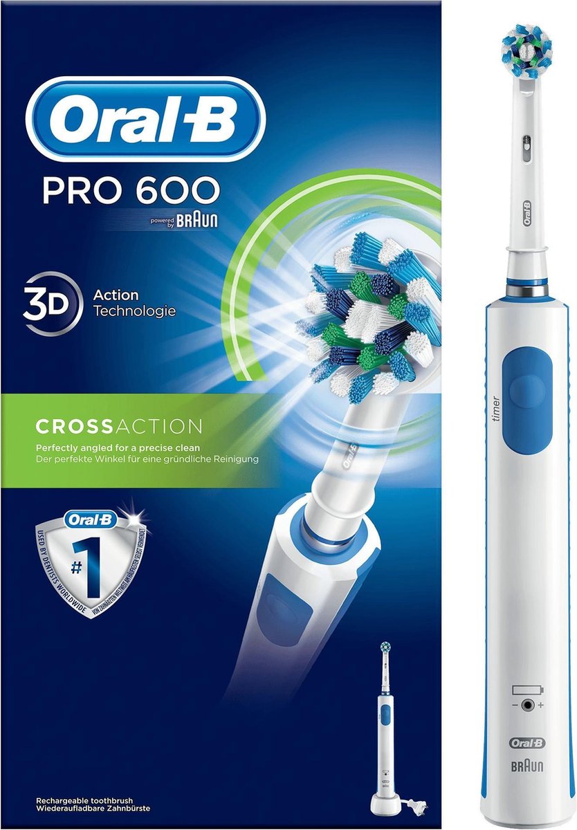 Oral-B PRO 600 CrossAction Brosse À Dents Électrique | bol.com