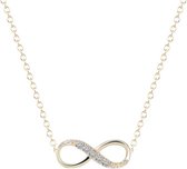 24/7 Jewelry Collection Infinity Ketting - Diamantjes - Goudkleurig