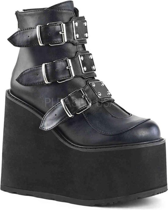 EU 38 \u003d US 8 | SWING-105 | 5 1/2 PF Ankle Boot w/ 3 Buckle Straps, Back Zip  | bol.com