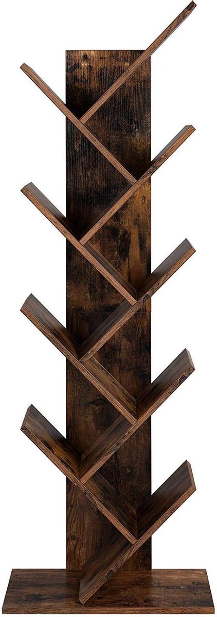 VASAGLE Bücherregal, Küchenregal, Standregal mit 5 offenen Regalebenen, Flur, Küche, Büro, stabiles Stahlgestell, Industrie-Design, 24 x 62 x 165 cm, vintagebraun-tintenschwarz LLS025B01 VASAGLE Bücherregal, Küchenregal, Standregal mit 5 offenen Regalebenen, Flur, Küche, Büro, stabiles Stahlgestell, Industrie-Design, 24 x 62 x 165 cm, vintagebraun-tintenschwarz LLS025B01