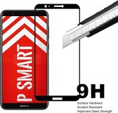 Huawei P Smart Scratch-Proof / Anti-Shock / Shatter-proof Full cover Screen Protector / Tempered Glass Zwart