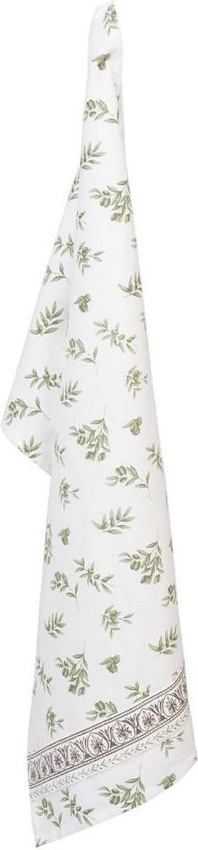 Clayre & Eef Katoenen Keukendoek 50 x 85 groen - OO42C