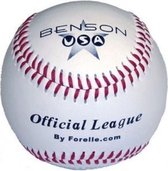 Benson - Honkbal - MLB - Zacht - Soft-T - Trainings Softbal - Officiële Maat - Wit - 12 inch