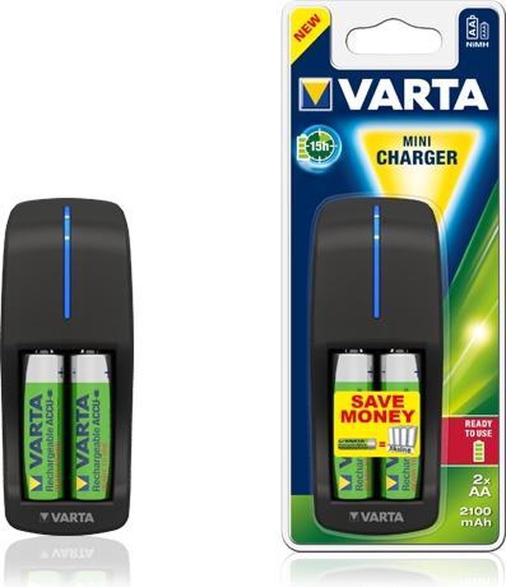 Chargeur Varta Mini avec 2 piles AAA 800mAh - Bestpiles