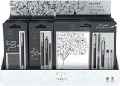 Parker Vector toonbankdisplay met geassorteerde blister