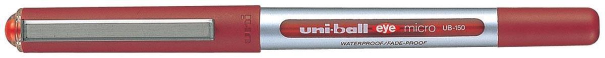 20x Uni-ball roller Eye Fine en Micro Micro, schrijfbreedte 0,3mm, punt 0,5mm, rood
