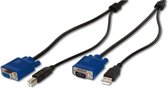 ASSMANN Electronic AK-82302 toetsenbord-video-muis (kvm) kabel 3 m Zwart