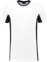 Workman T-Shirt Bi-Colour - 0401 wit / navy - Maat S