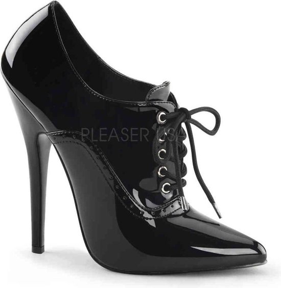 Devious - DOMINA-460 Hoge hakken - Paaldans schoenen - 35 Shoes - Zwart