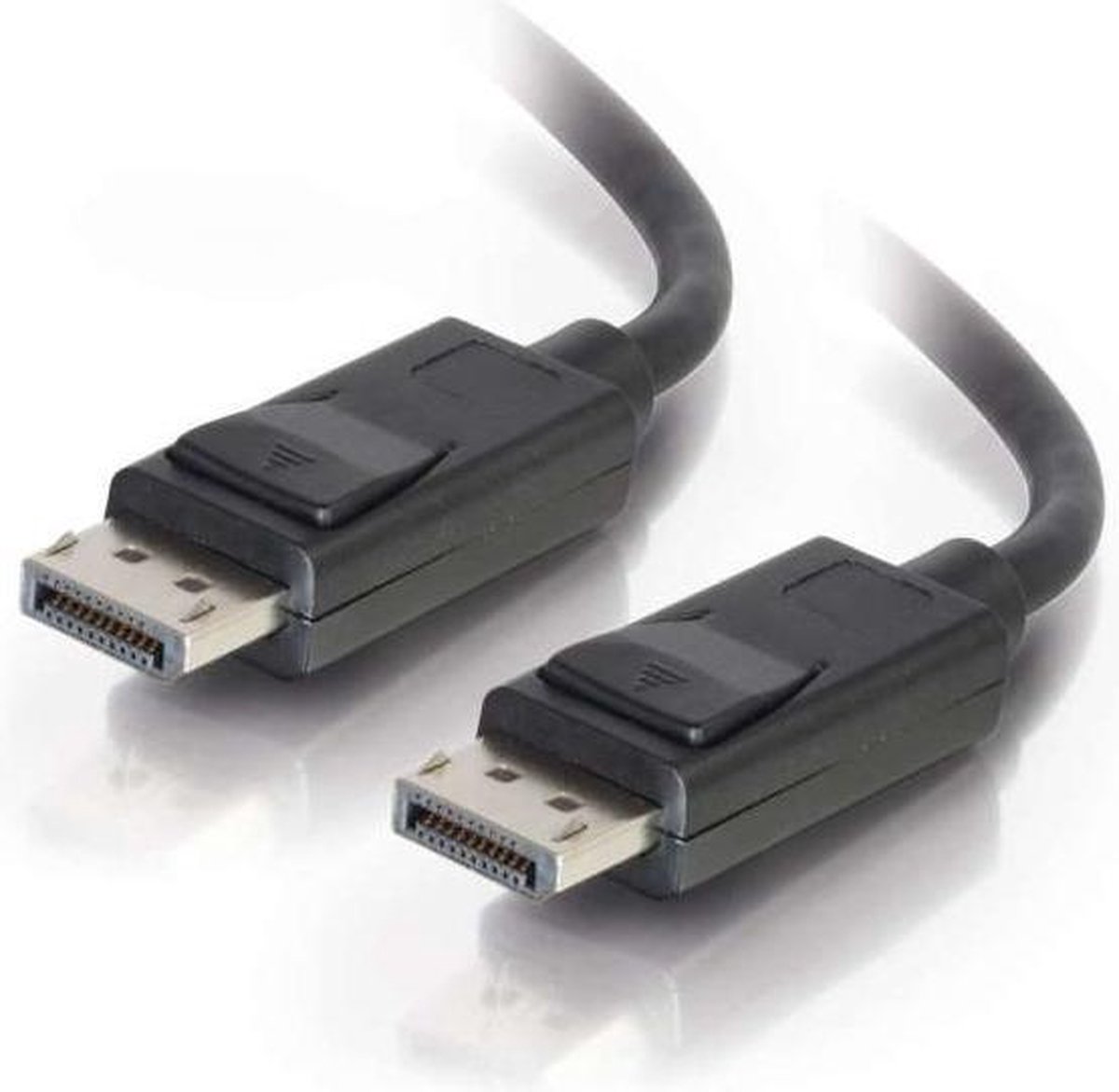 C2G 2m DisplayPort Cable with Latches 4K - 8K UHD - Black - DisplayPort kabel - DisplayPort (M) naar DisplayPort (M) - 2 m - vergrendeld - zwart