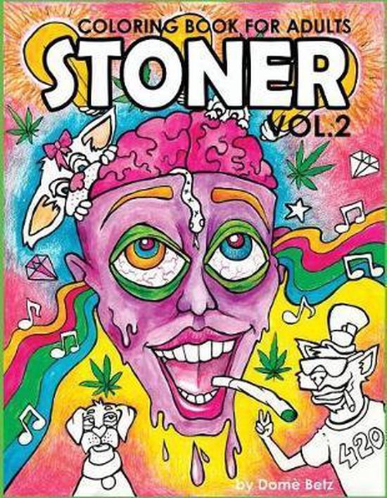Stoner Coloring Book for Adults - cover