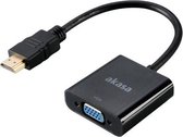Akasa AK-CBHD15-20BK tussenstuk voor kabels HDMI VGA Zwart