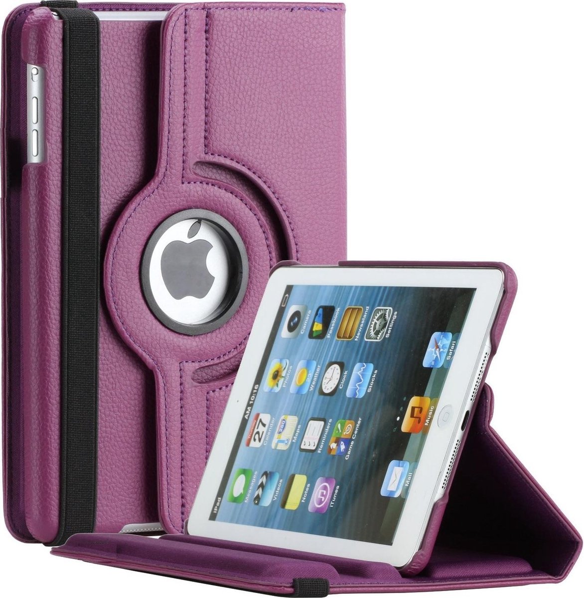 Xssive Tablet Hoes Apple iPad 2 - 360° draaibaar - Paars