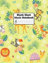 Blank Sheet Music Notebook