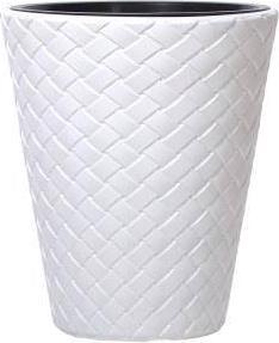 Bloempot Buiten Rond Matuba 40cm WIT Prosperplast