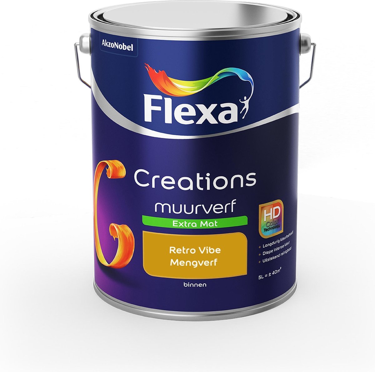 Flexa Creations Muurverf Extra Mat - Retro Vibe - Mengkleuren Collectie - 5 Liter