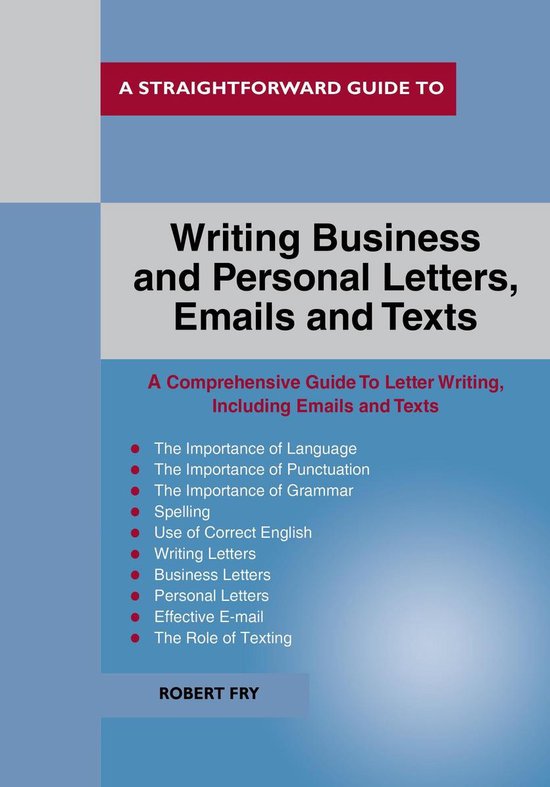 A Straightforward Guide to Writing Business and Personal Let ... - cover