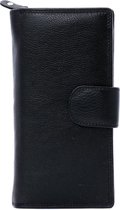 LeonDesign - 16-W899-04 - zwart - dames - portemonnee - buitensluiting- leer