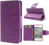 Goospery Sonata Leather case cover iPhone 4 4S Paars