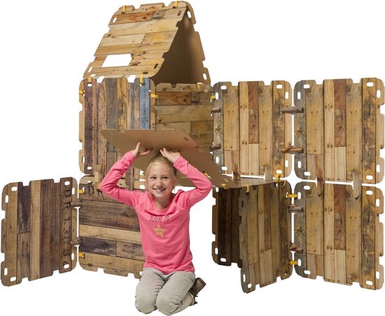 Product: Fantasy Forts Large Set Wood - Huttenbouwset, van het merk Fantasy Forts